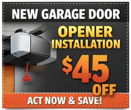 Coupon - New Garage Door Opener Installation $45 Off